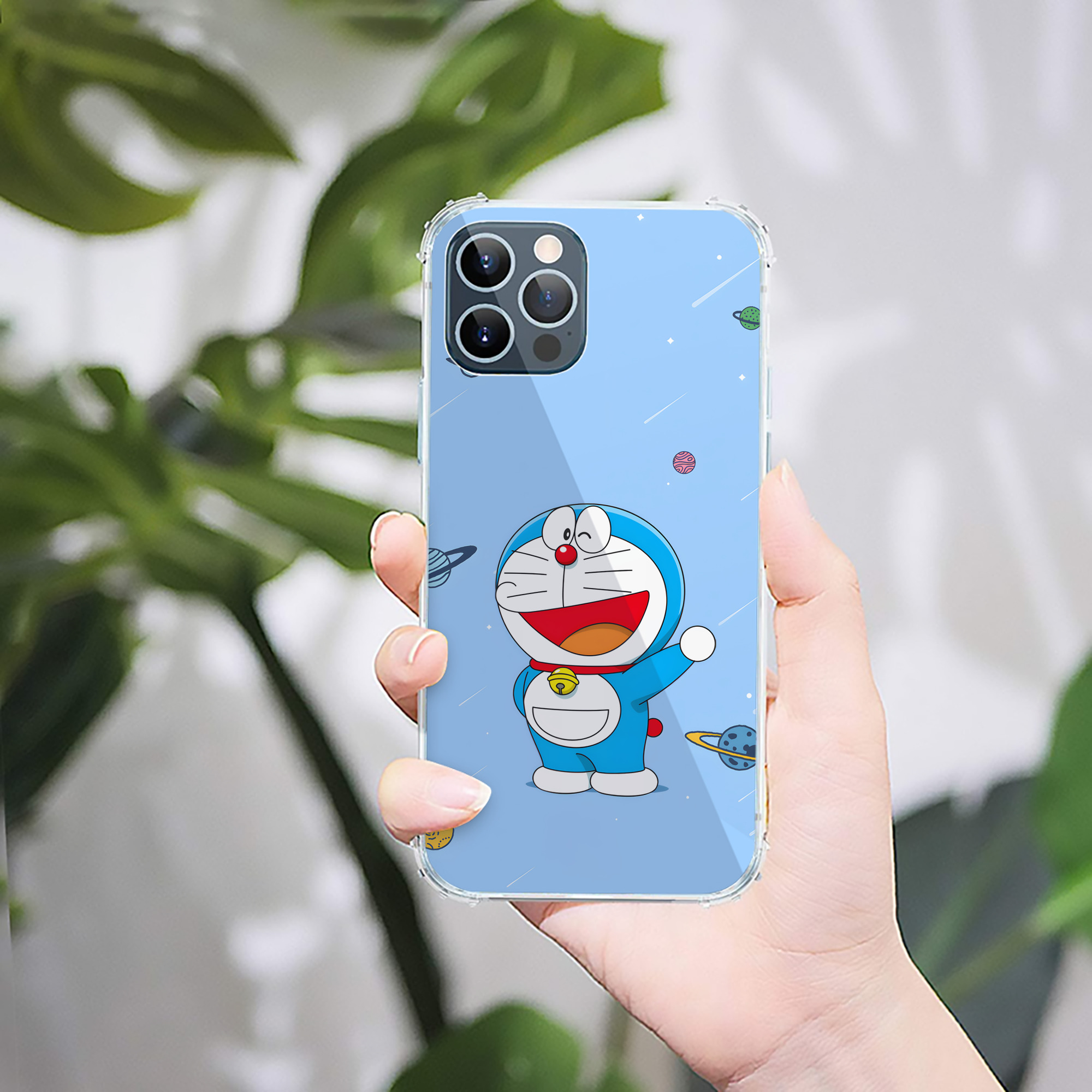 （画像用） ドラえもん Doraemon 【iPhone 12シリーズ対応】透明スマホケース（クリアソフトケース）
